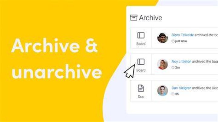 How do I unarchive a board on Monday?