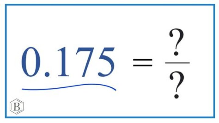 How do you turn 175 into a fraction?