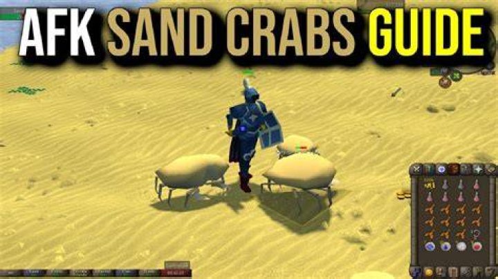 How long can you AFK sand crabs?